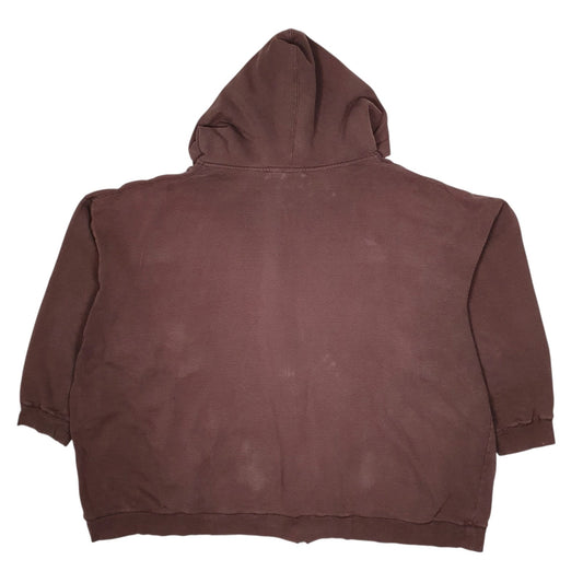Mens Brown NFL Denver Broncos Hoodie Full Zip Jumper