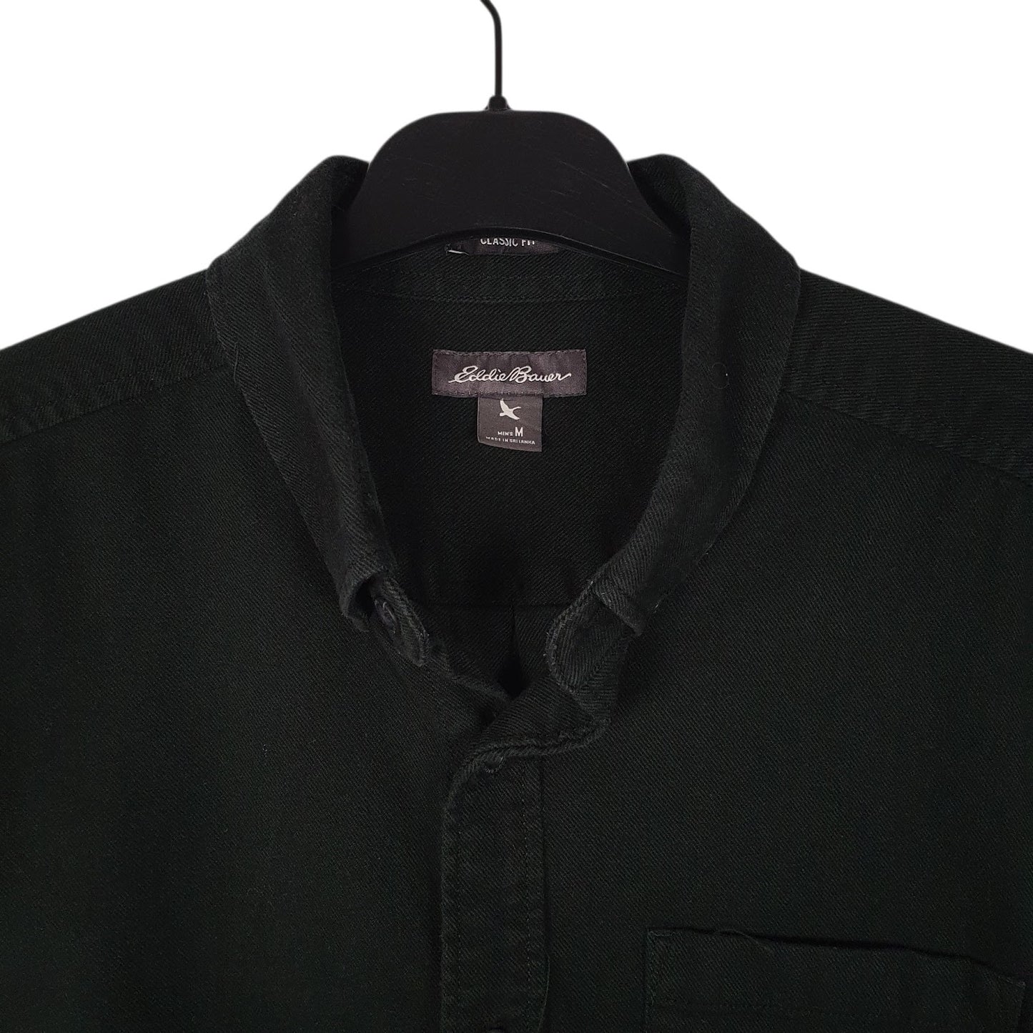 Mens Green Eddie Bauer Thick Flannel  Shirt