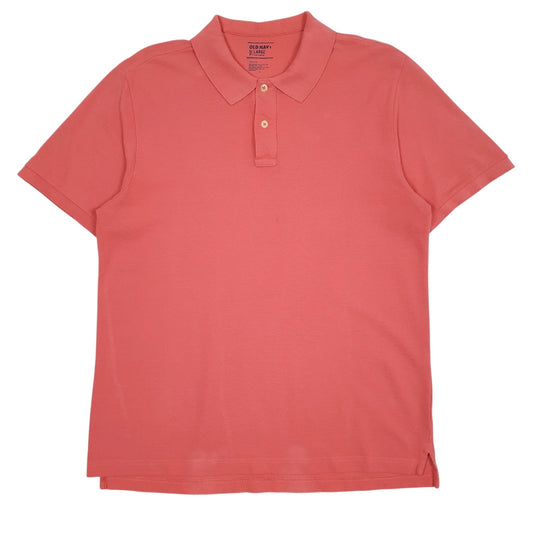 Mens Pink Old Navy  Short Sleeve Polo Shirt