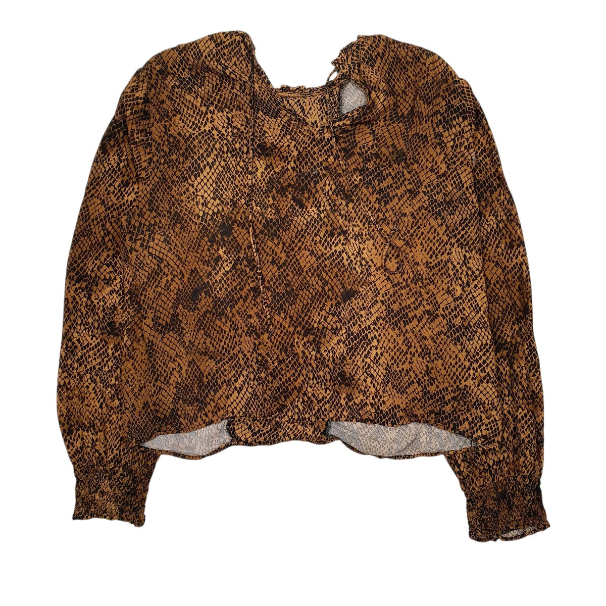 Womens Orange Unbranded Blouse Long Sleeve T Shirt