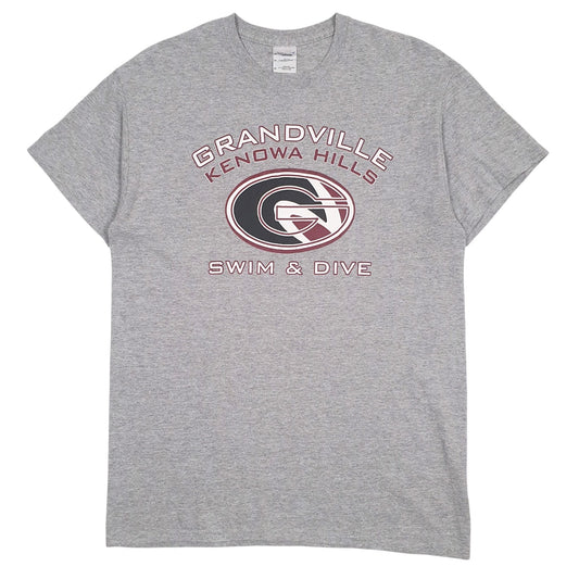 Mens Grey Gildan Granville Kenowa Hills Swim & Dive Short Sleeve T Shirt