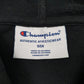 Mens Black Champion Spellout Hoodie Jumper