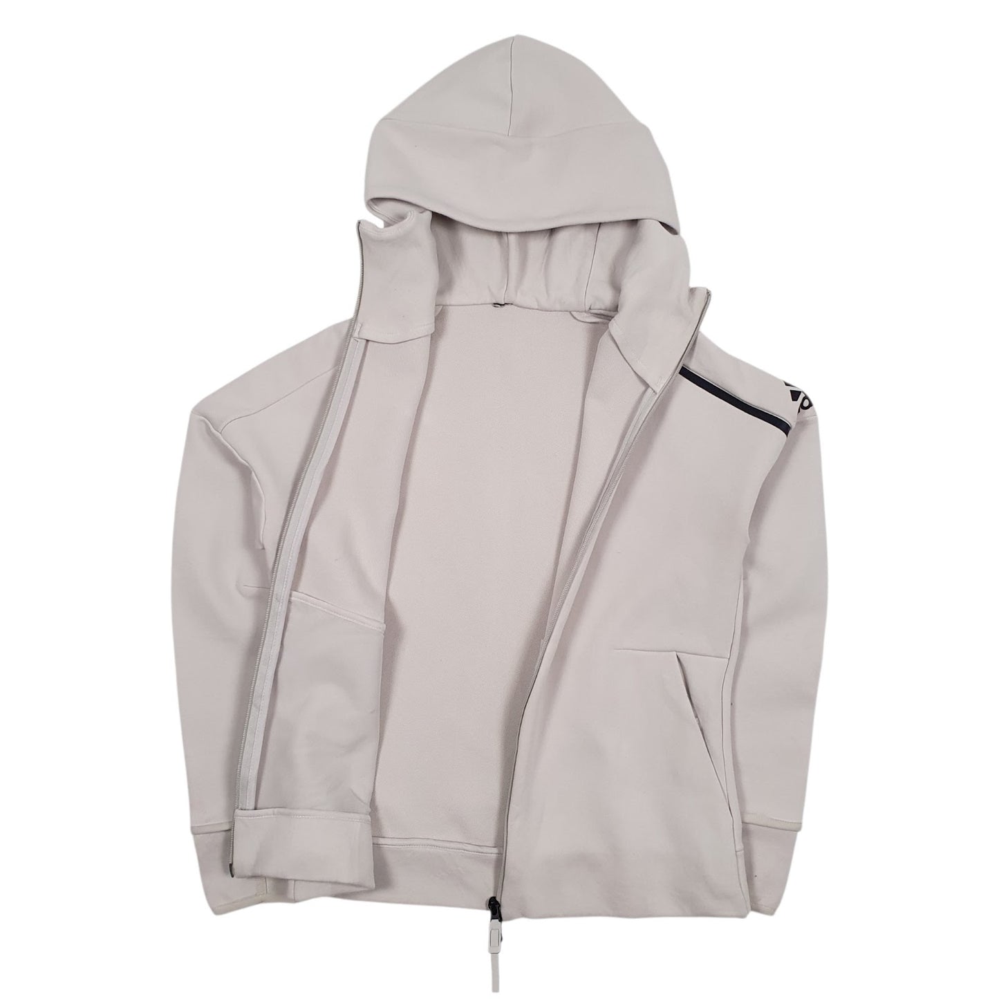 Womens Grey Adidas  Full Zip Jumper