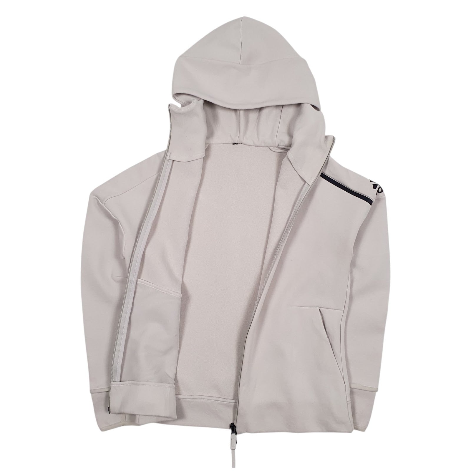 Womens Grey Adidas  Full Zip Jumper