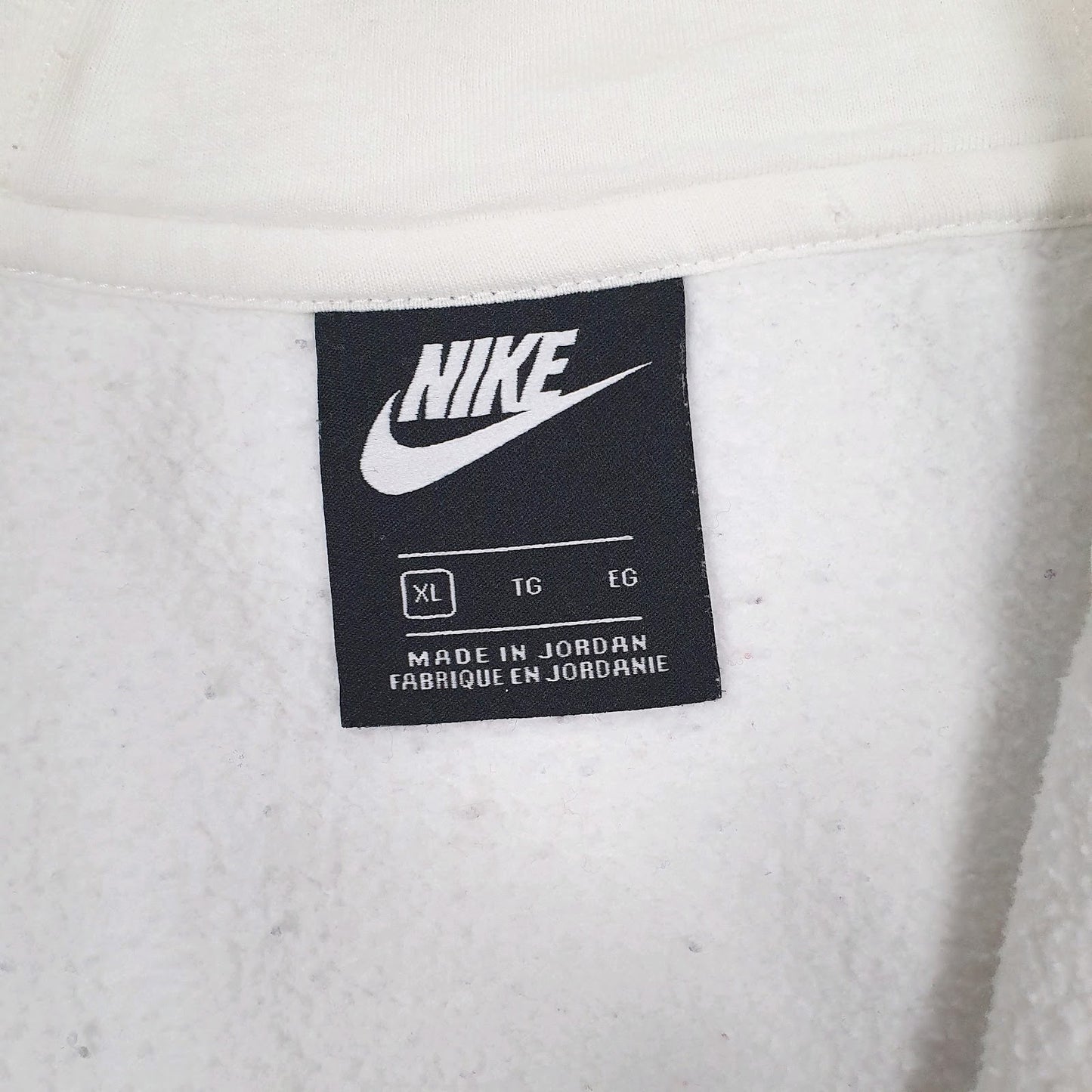 Mens White Nike  Full Zip Jumper