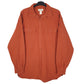 Mens Orange L.L.Bean Chamois Long Sleeve Shirt