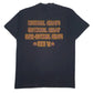 Mens Black Fruit Of The Loom Vintage 00s Softball  T Shirt