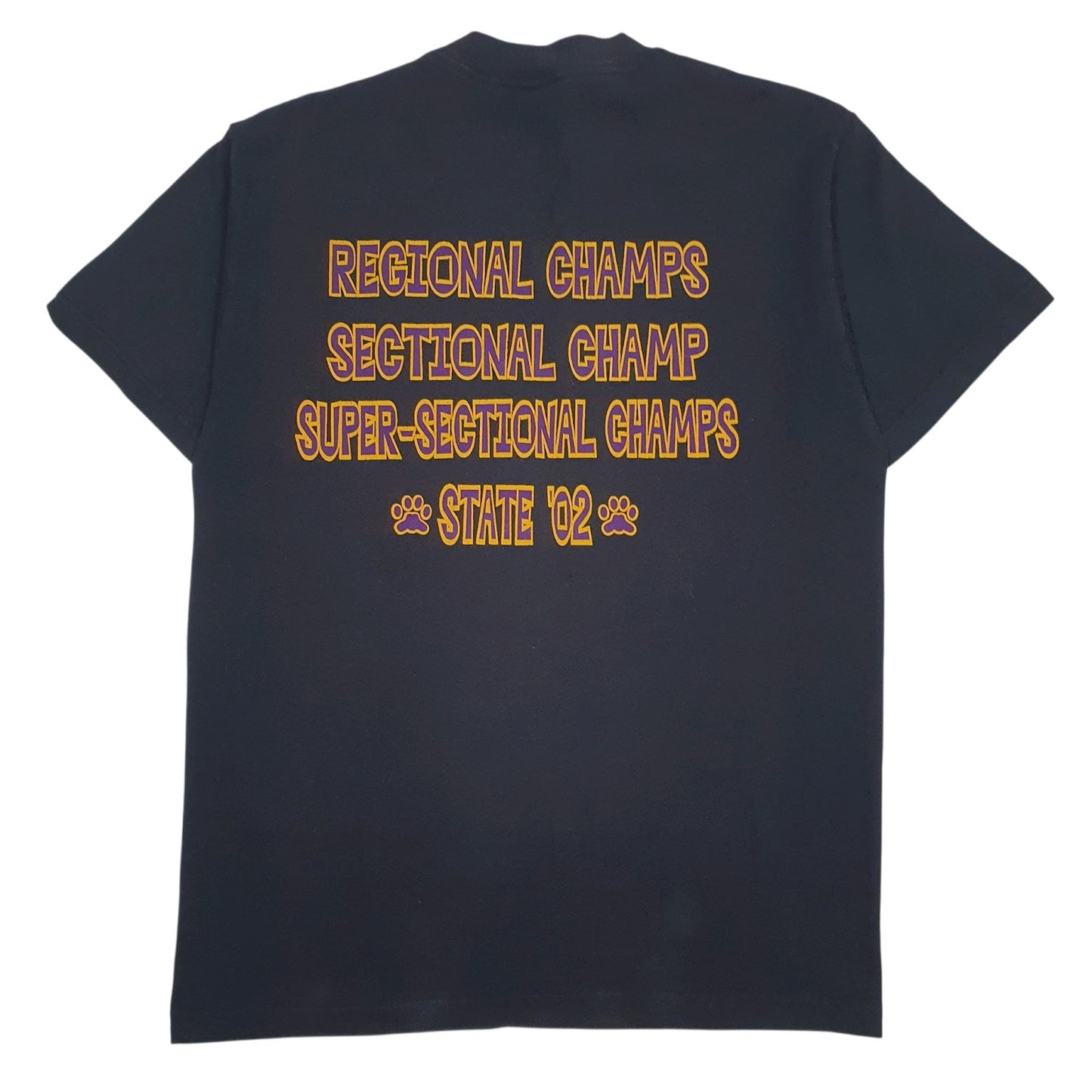 Mens Black Fruit Of The Loom Vintage 00s Softball  T Shirt