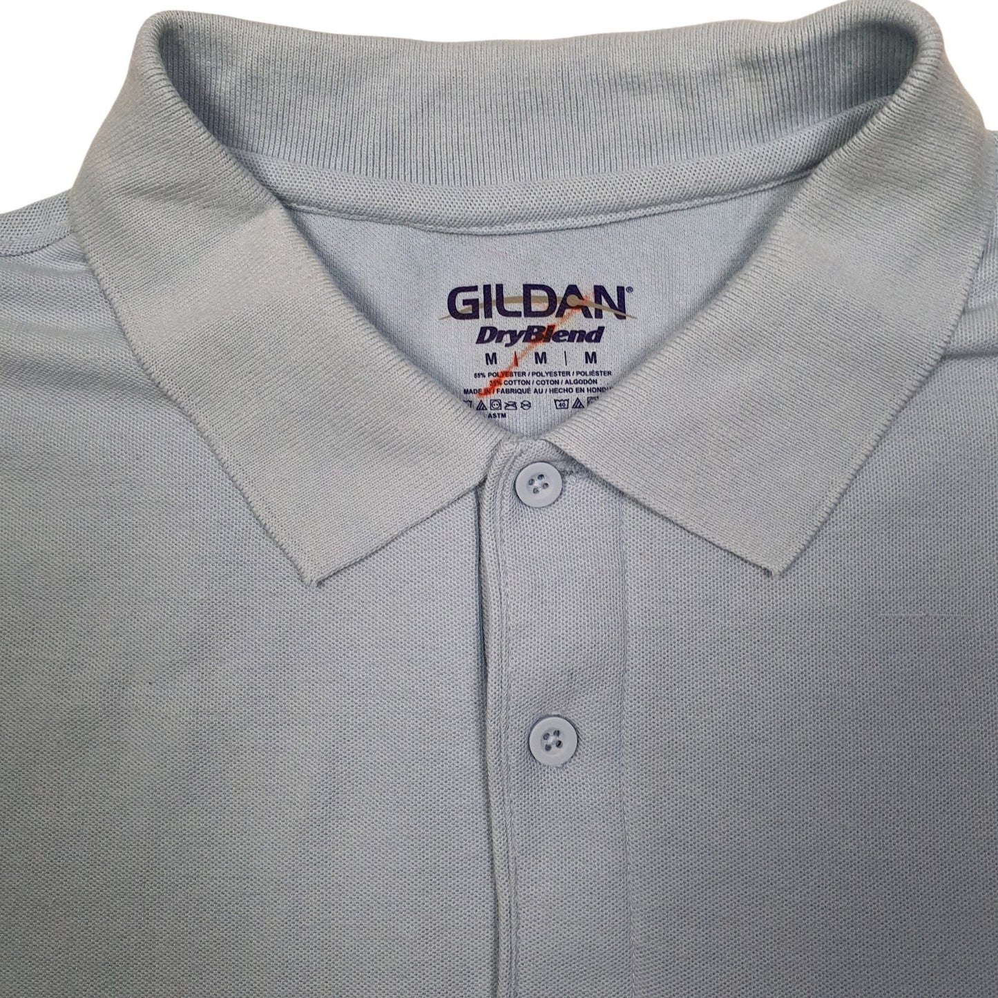 Mens Blue Gildan   Polo Shirt