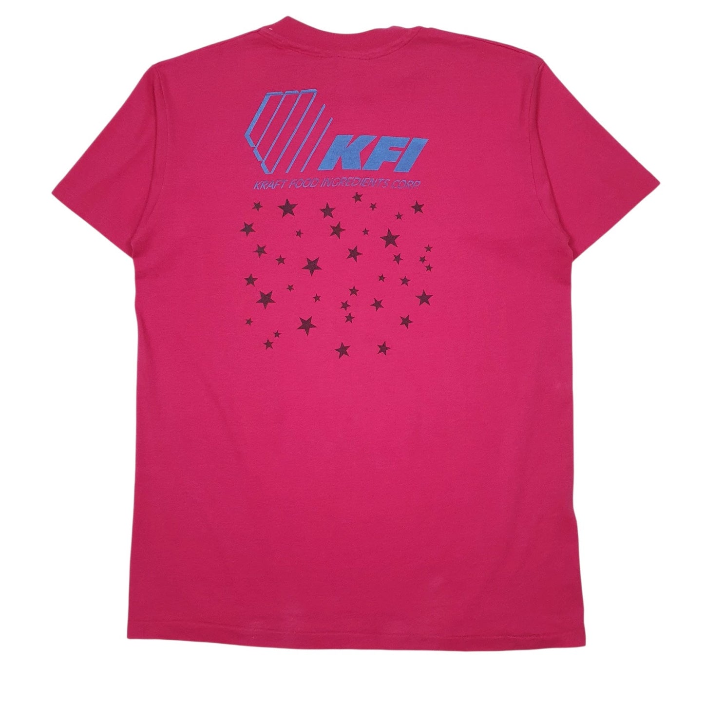 Mens Pink Hanes Vintage 90s Made In USA  T Shirt