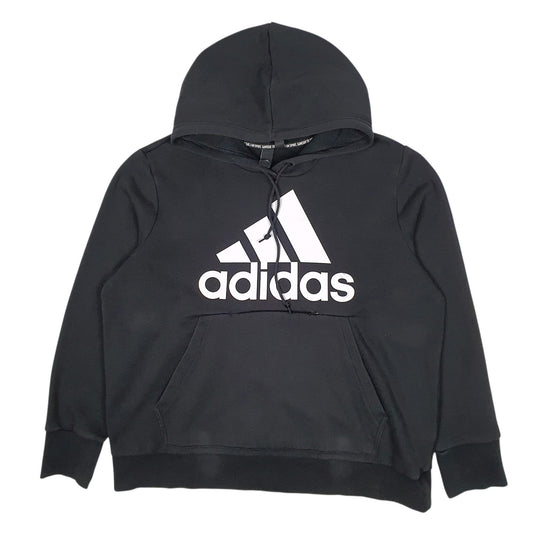 Womens Black Adidas  Hoodie Jumper