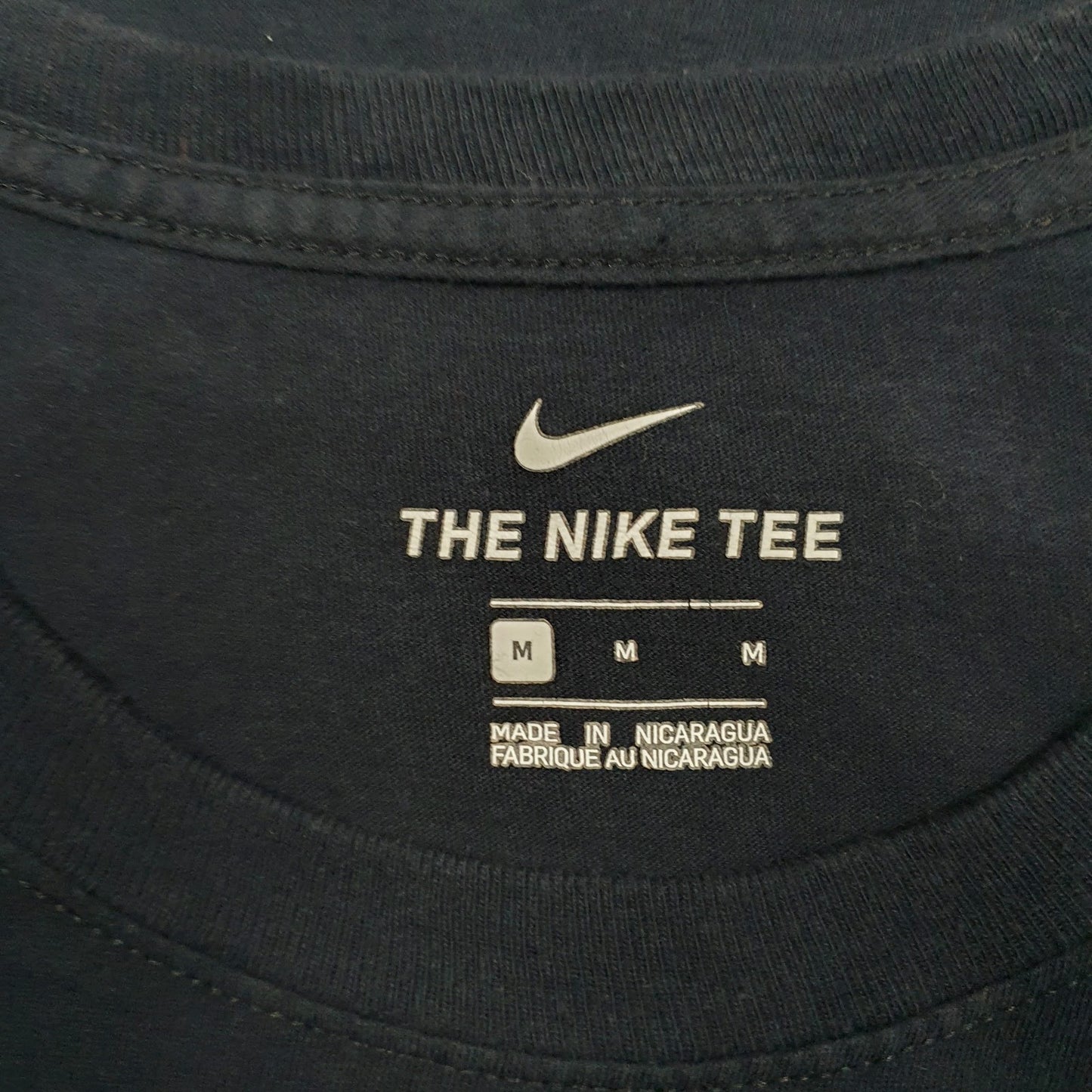 Mens Navy Nike Swoosh  T Shirt