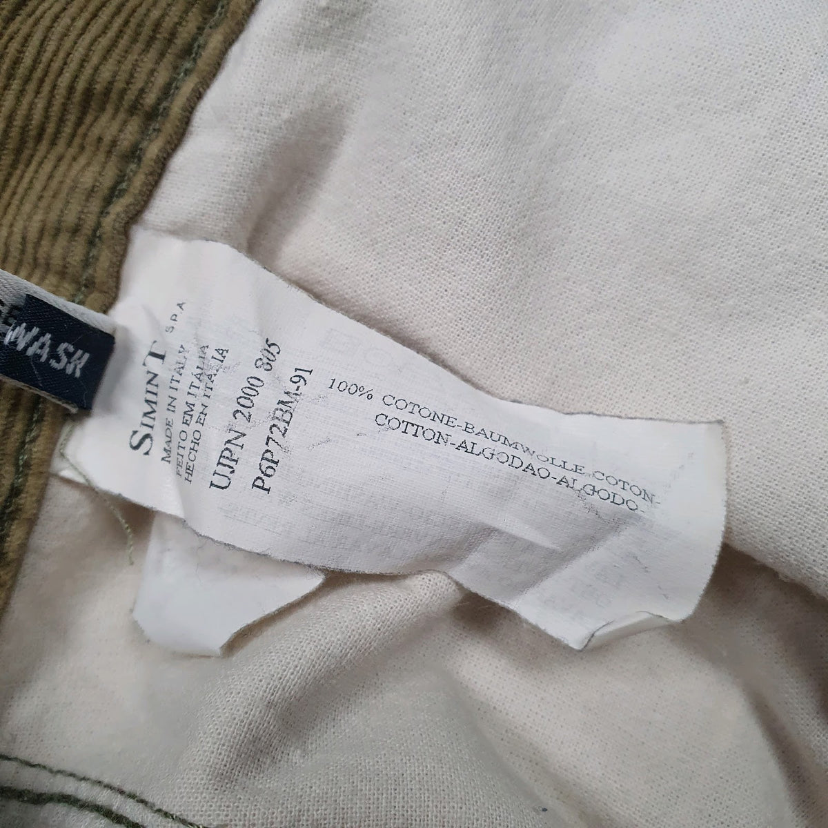 Mens Khaki Armani   Trousers