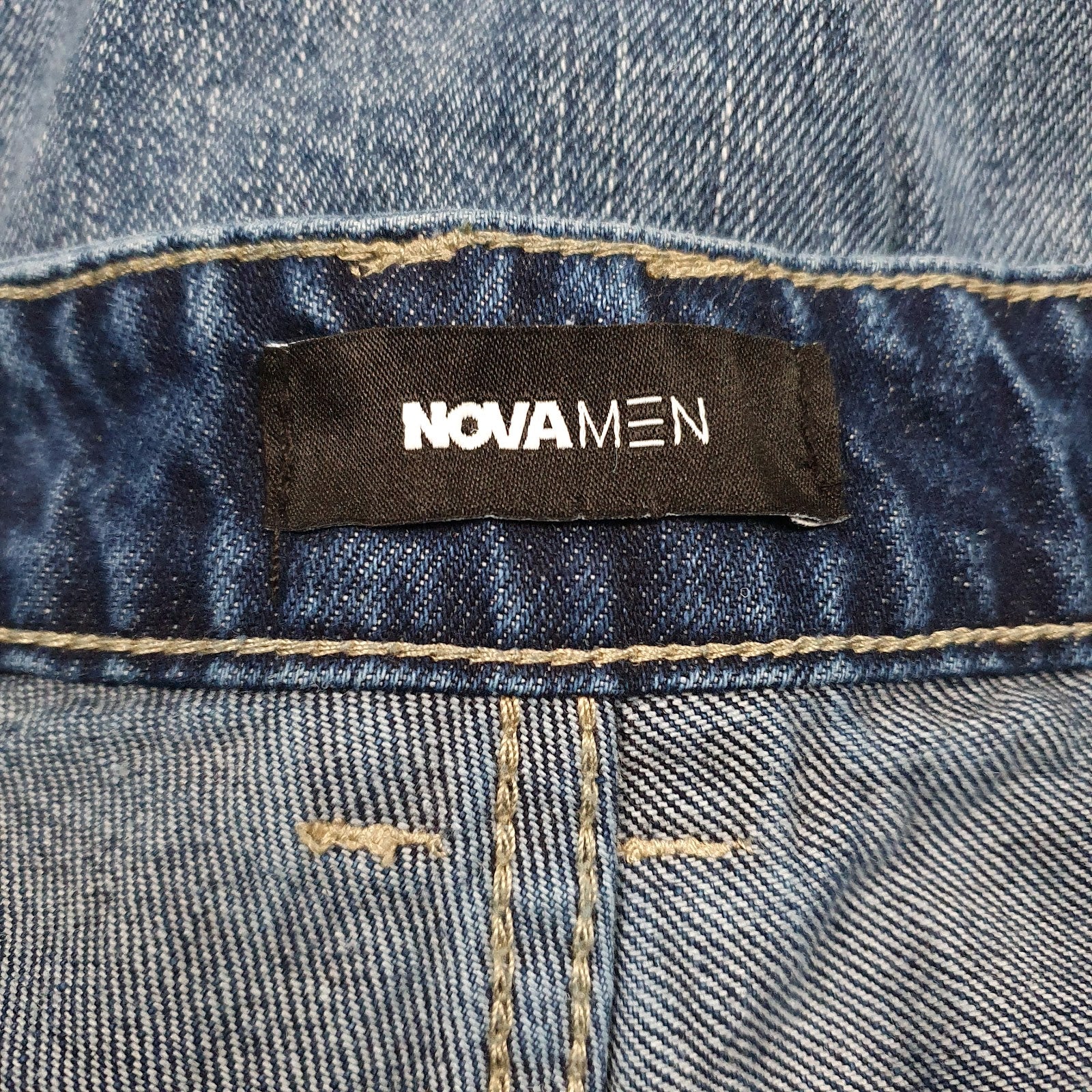 Mens Blue Nova Distressed  Jeans