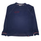Mens Navy Fila Spellout Crewneck Jumper