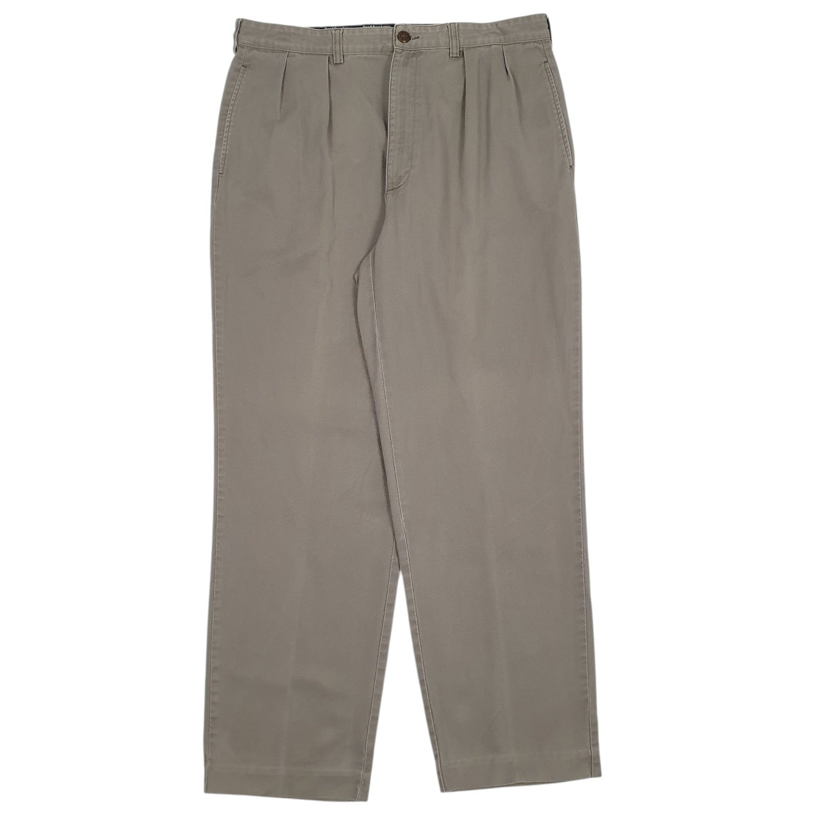 Mens Grey Polo Ralph Lauren Pleated Chino Trousers