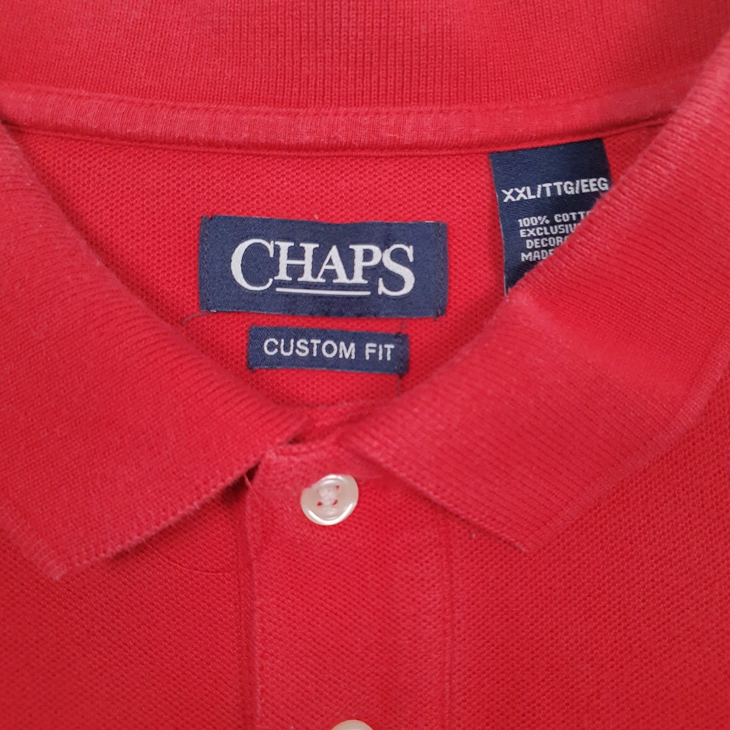Mens Red Chaps   Polo Shirt