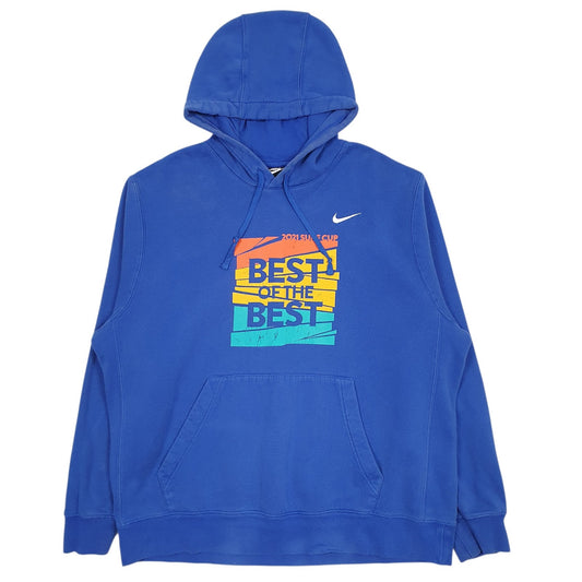 Mens Blue Nike 2021 Surf Cup Hoodie Jumper