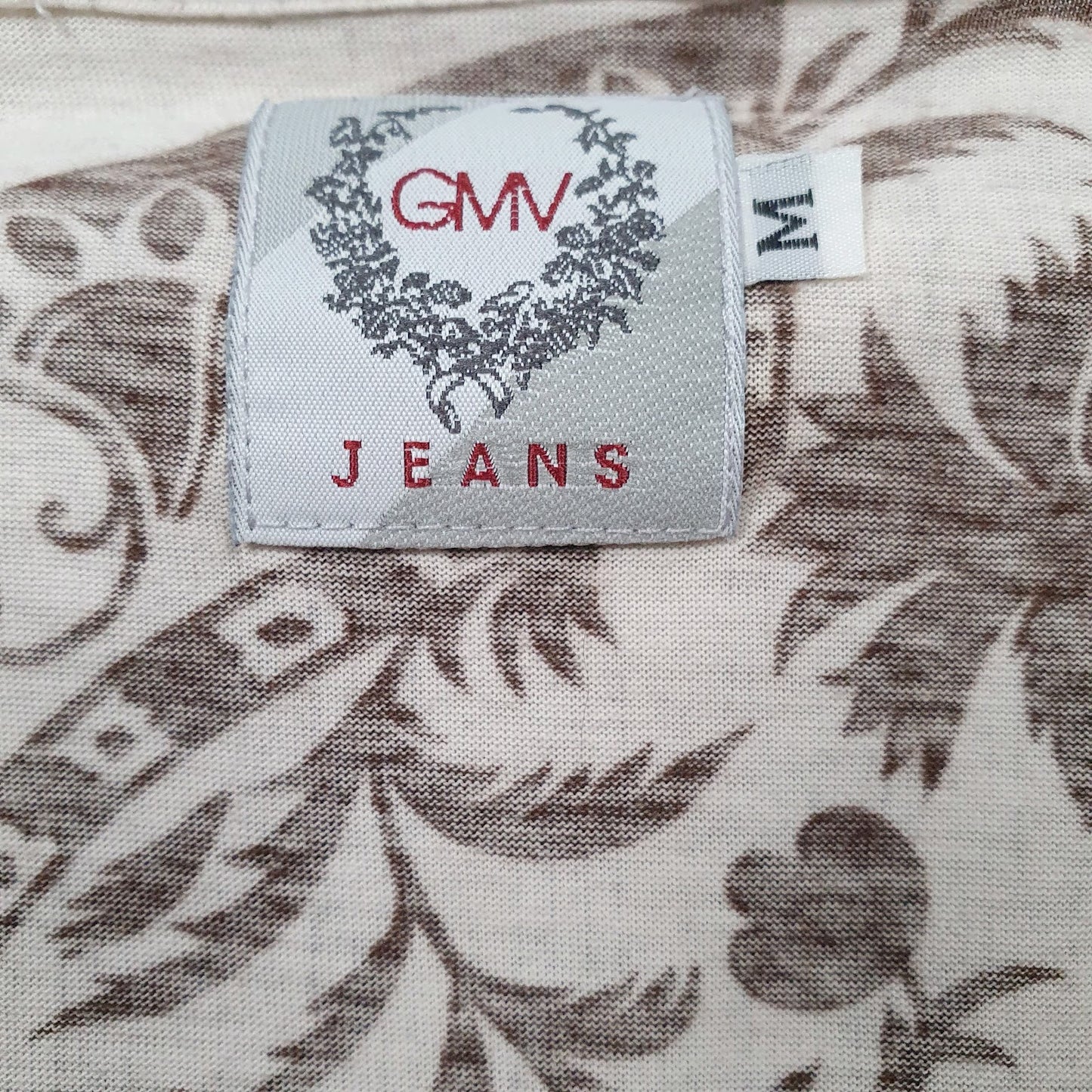 Womens Grey GMV Jeans Oversized Blouse  T Shirt