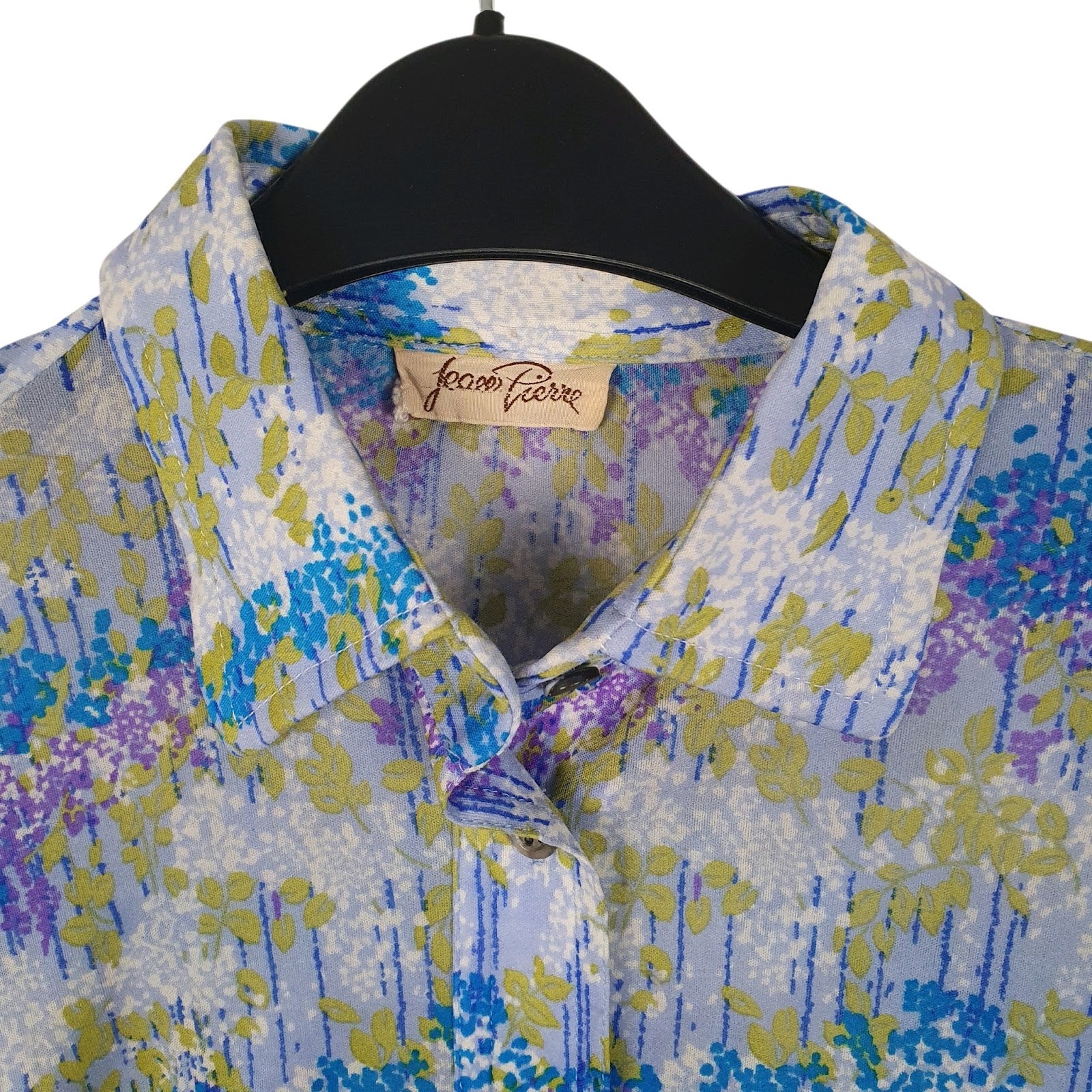 Womens Blue Jean Pierre Made In Italy Floral  Shirt