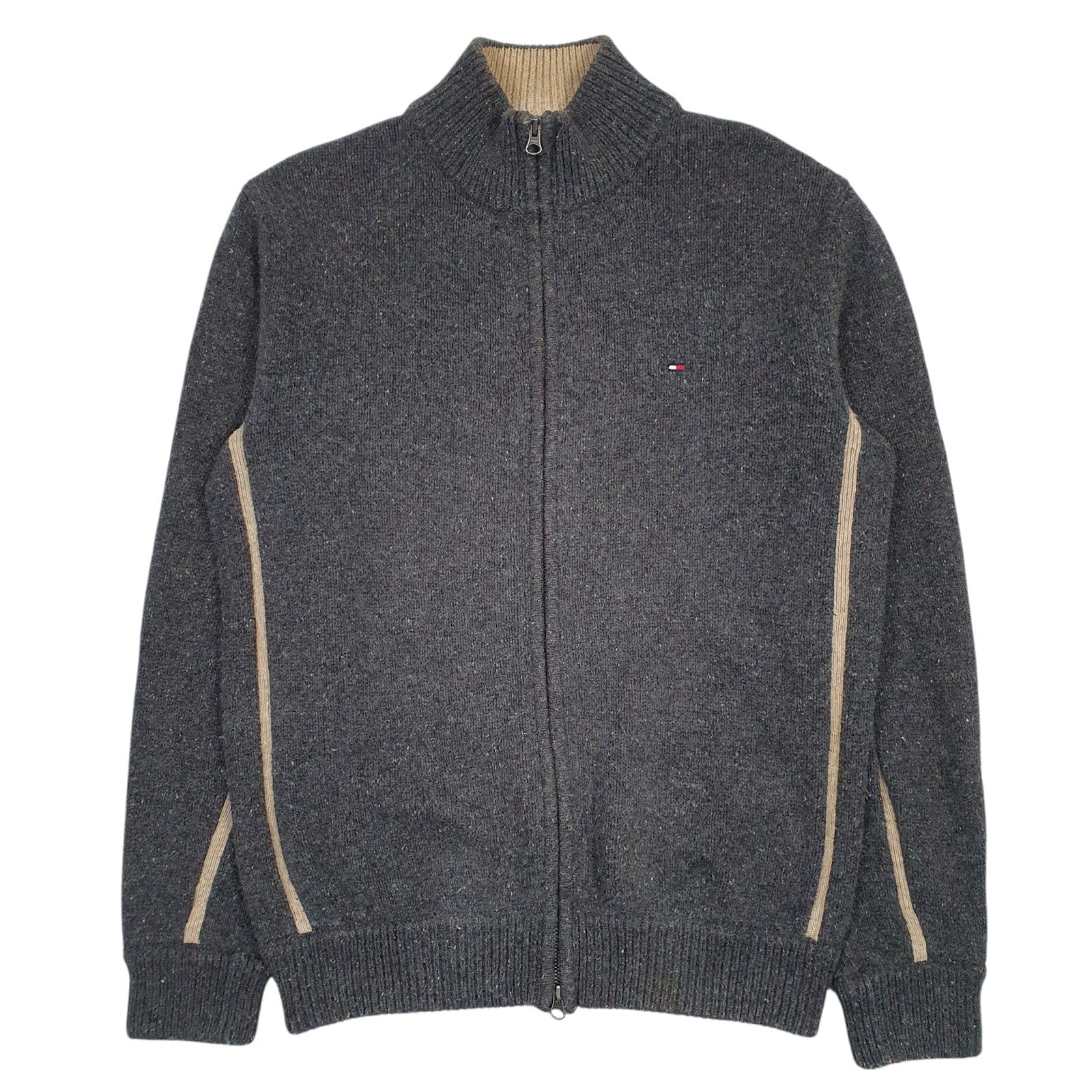 Mens Grey Tommy Hilfiger  Full Zip Jumper