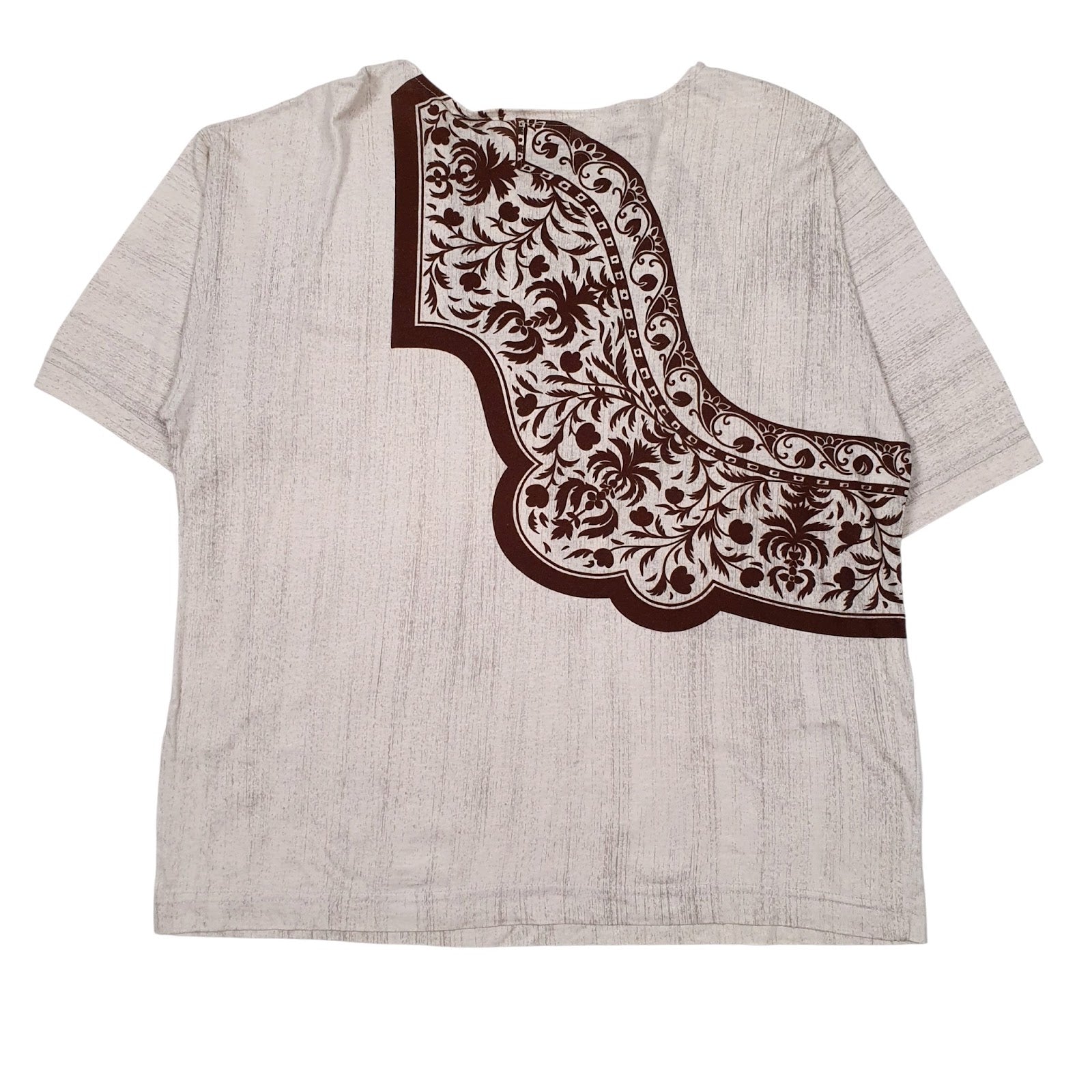 Womens Grey GMV Jeans Oversized Blouse  T Shirt