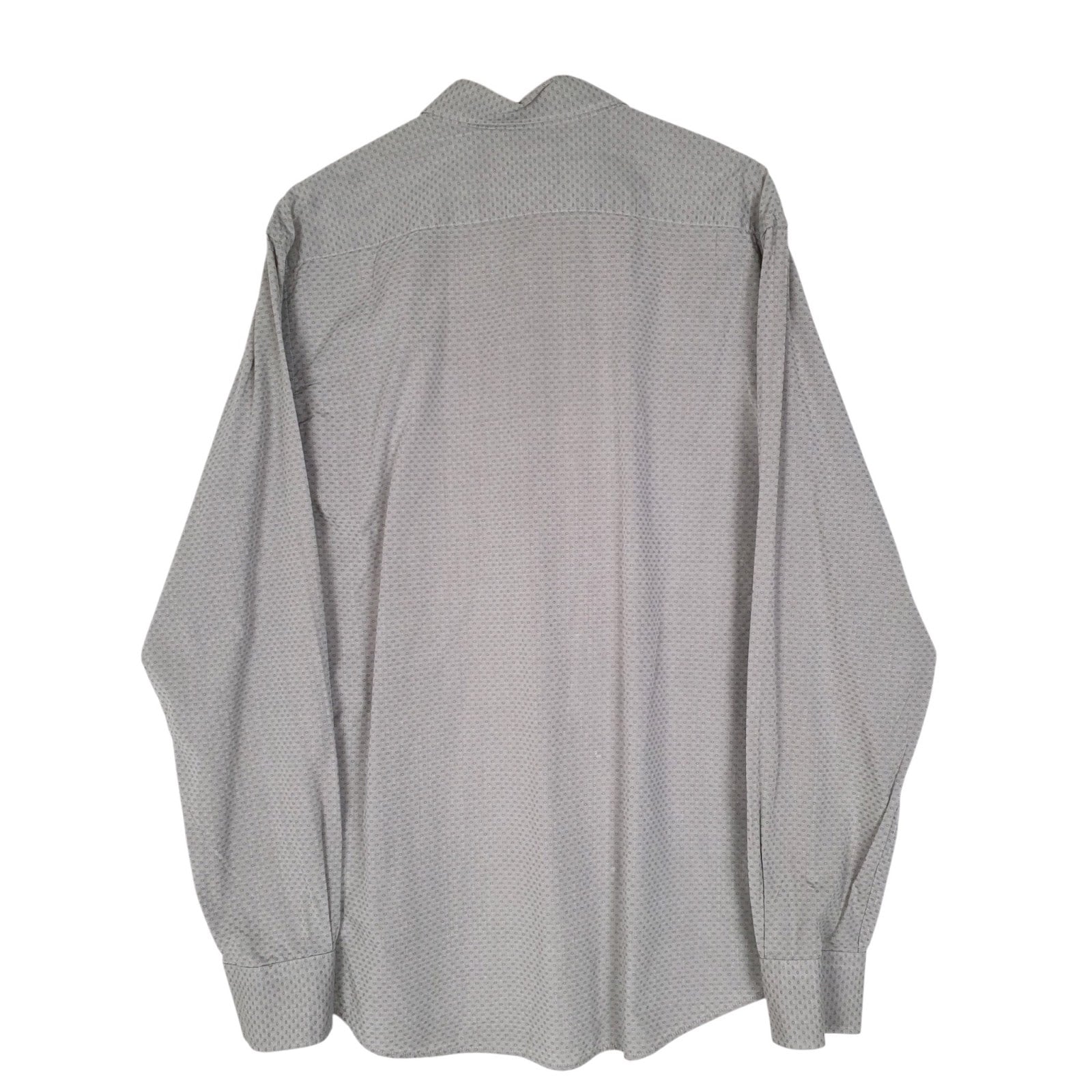 Mens Grey Henry Cottons   Shirt