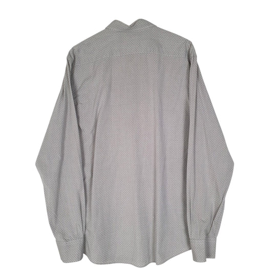 Mens Grey Henry Cottons   Shirt