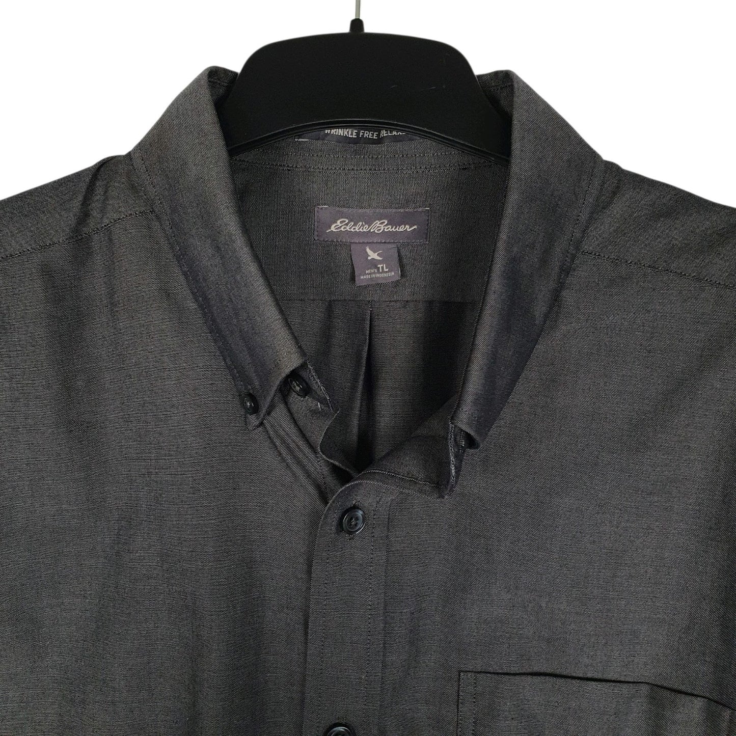 Mens Grey Eddie Bauer Tall  Shirt