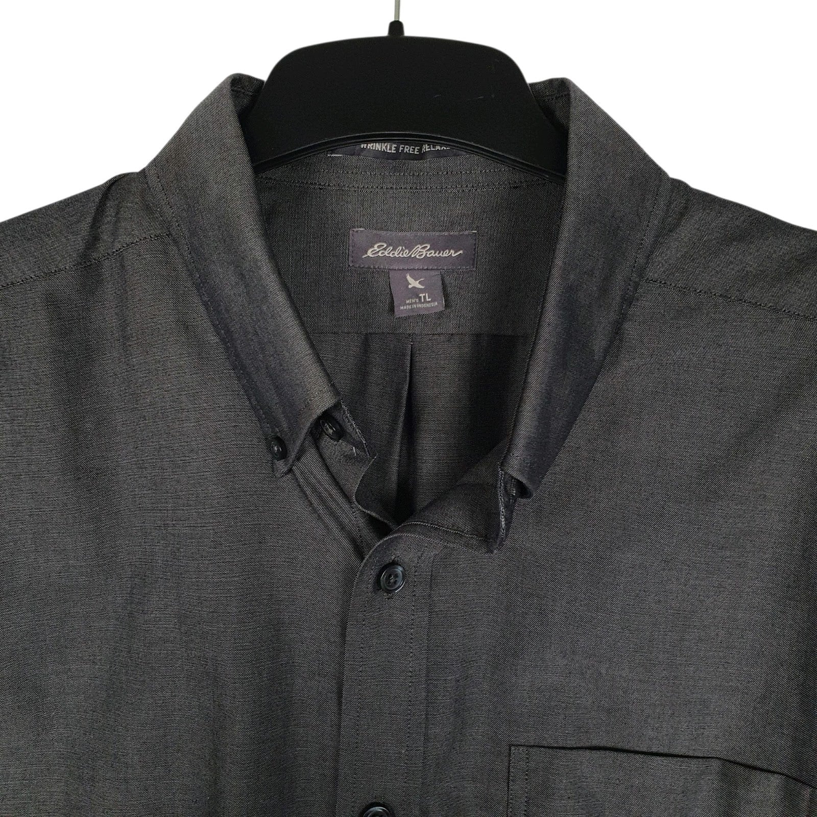 Mens Grey Eddie Bauer Tall  Shirt
