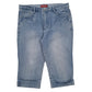 Womens Blue RE & X Capri Casual JeansW34 L26