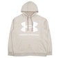 Mens Beige Under Armour Coldgear Spellout Hoodie Jumper