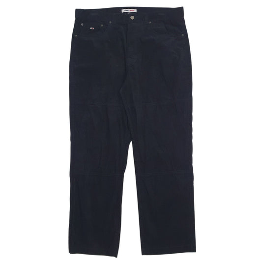 Mens Black Tommy Hilfiger  Corduroy Trousers