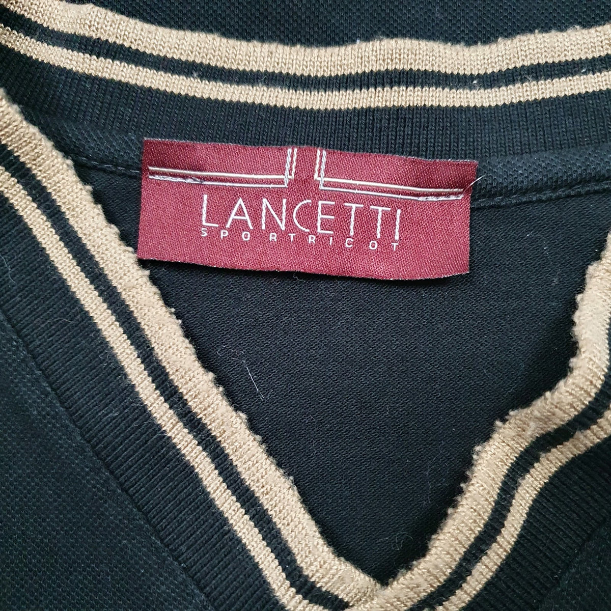 Mens Black Lancetti   T Shirt