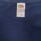 Mens Navy Fruit Of The Loom   T Shirt