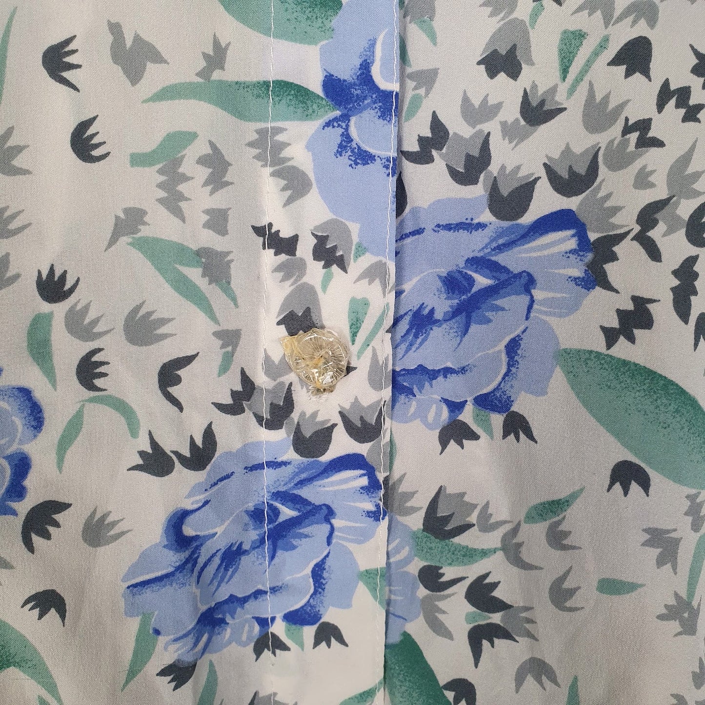 Womens Blue Unbranded Floral  Shirt