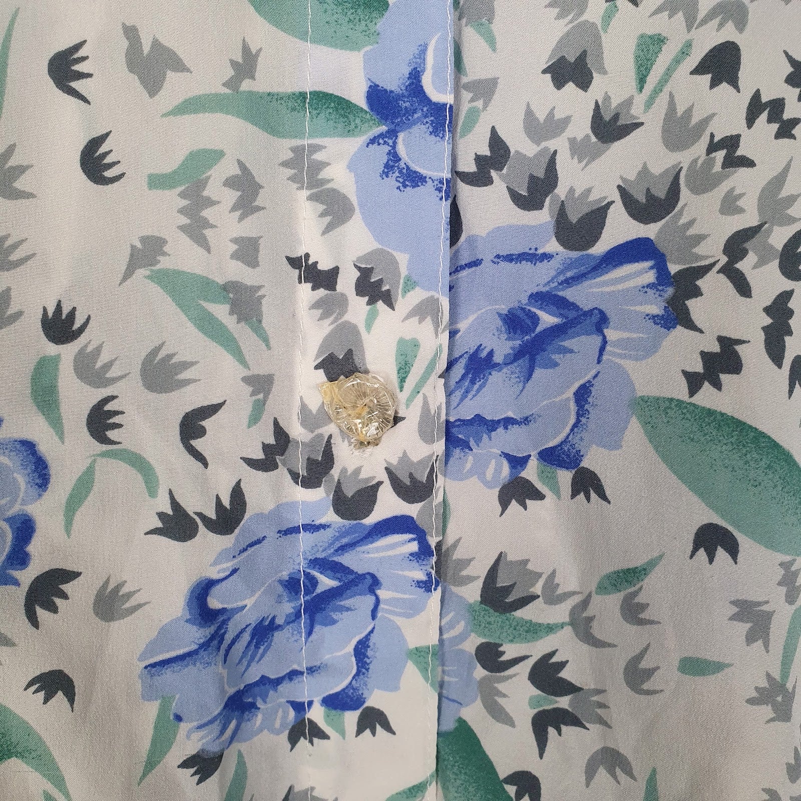 Womens Blue Unbranded Floral  Shirt