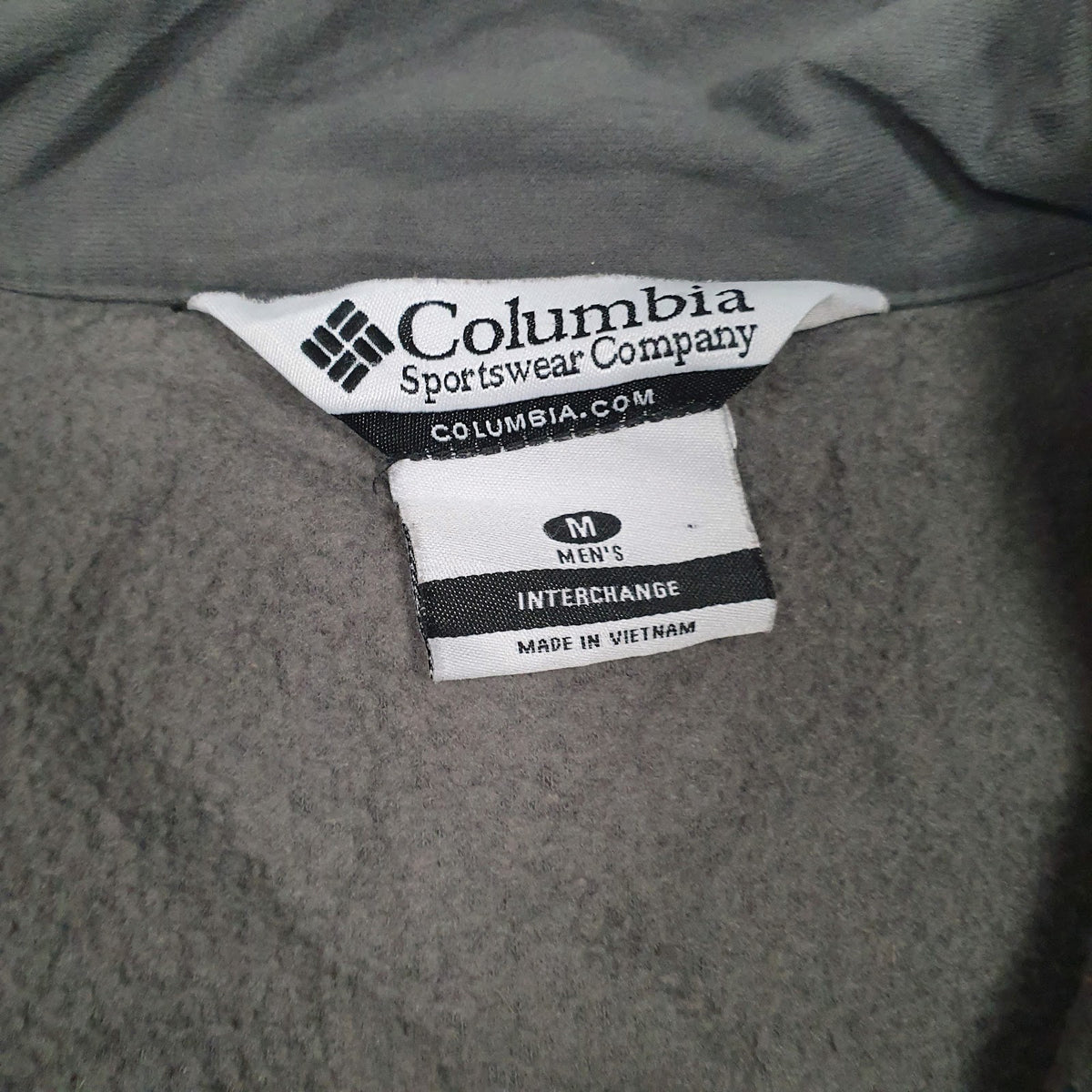 Mens Grey Columbia Sportswear Company  Full Zip Jumper