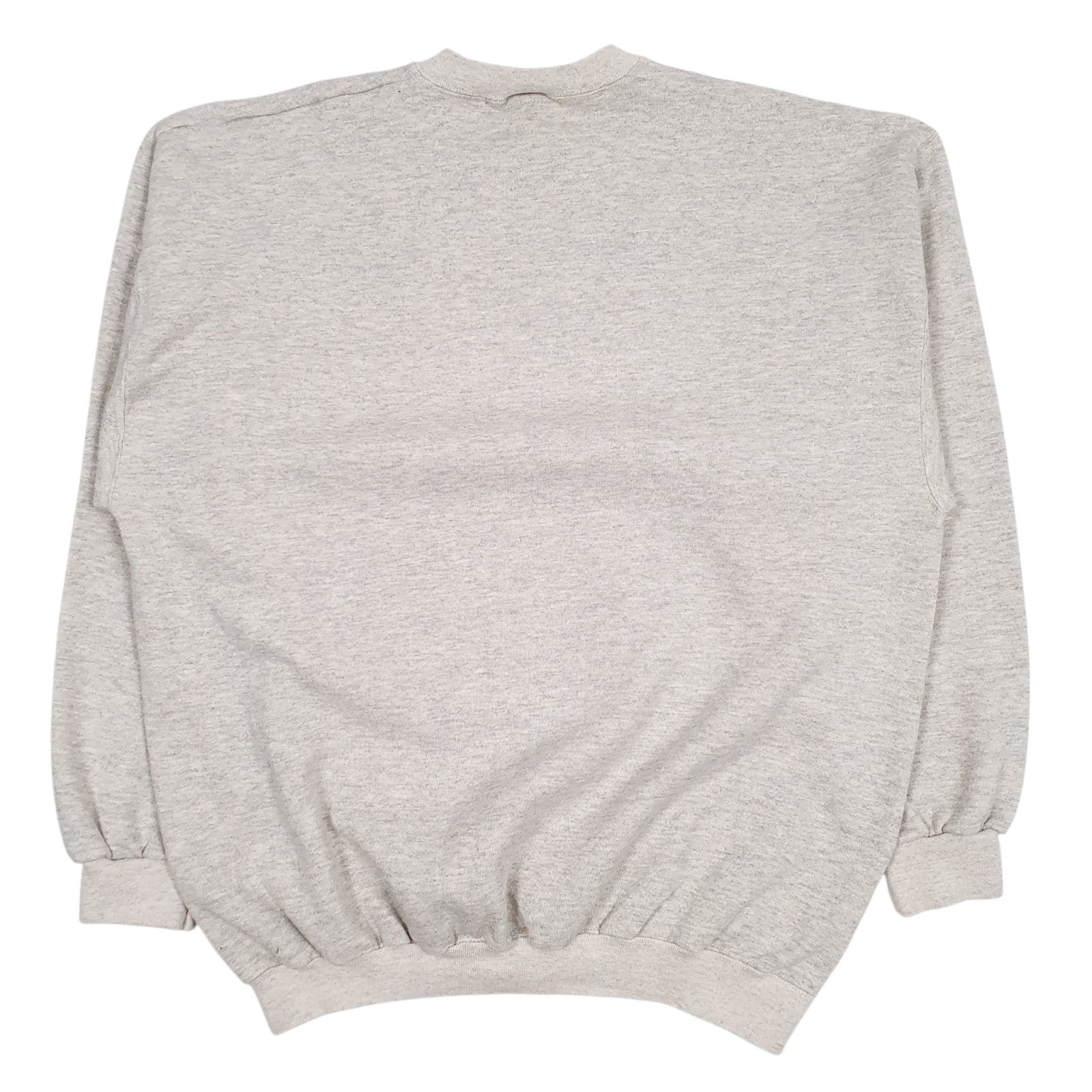 Mens Grey Environmental Artwear Graphic Vintage 90s Crewneck Jumper