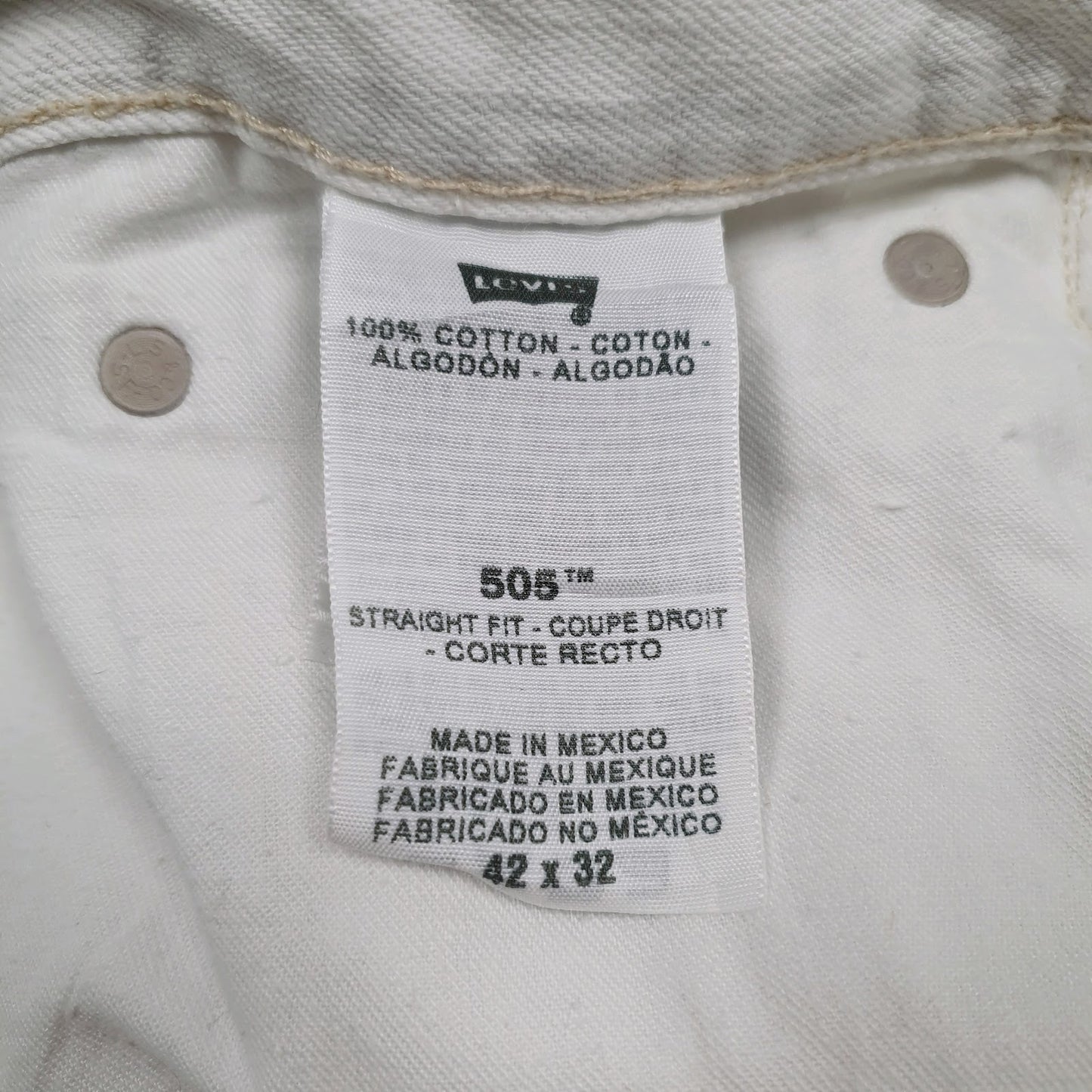 Mens White Levis   Jeans