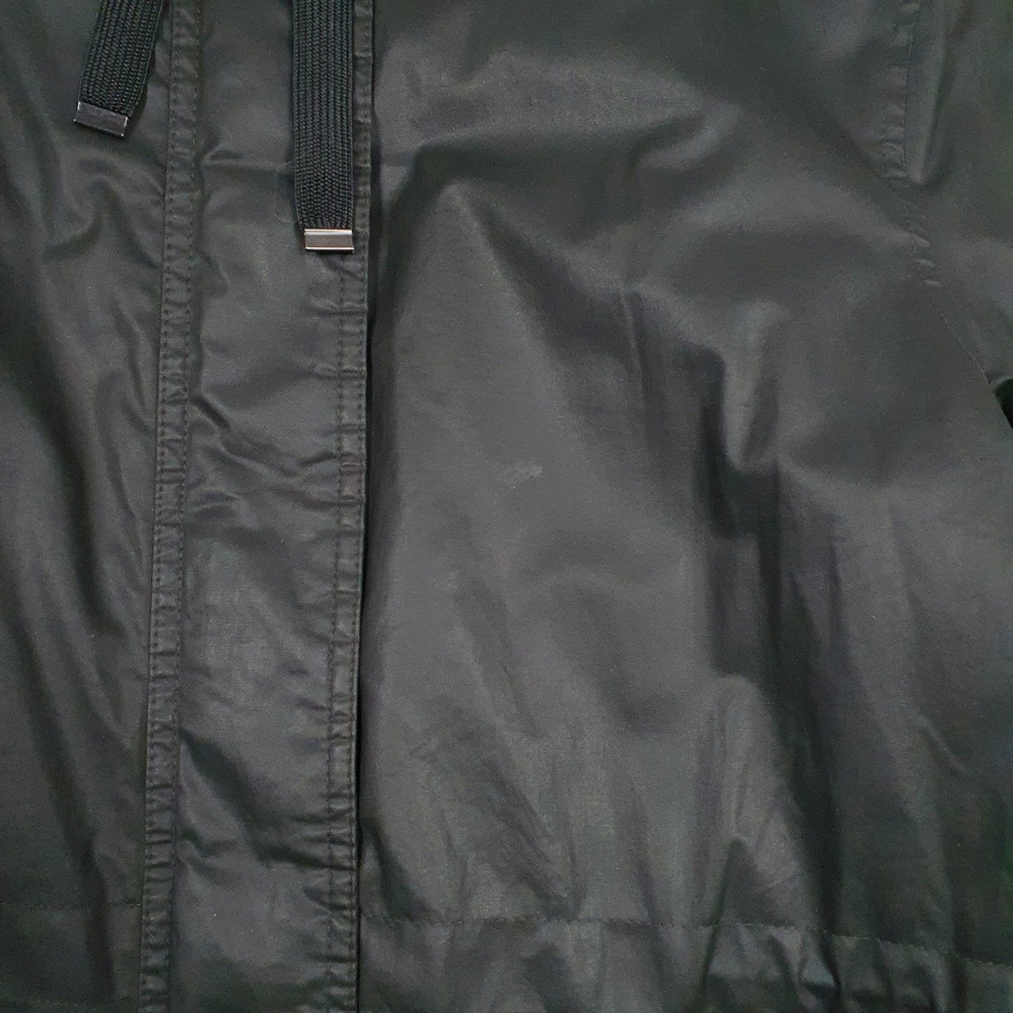 Womens Green M&S Padded Fleece Lined Hoodie Coat