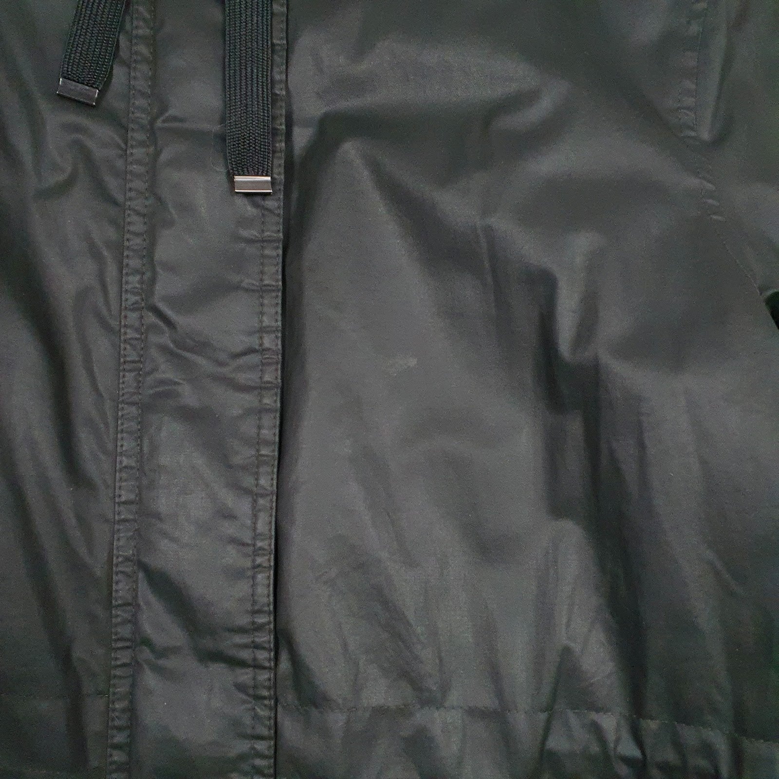Womens Green M&S Padded Fleece Lined Hoodie Coat