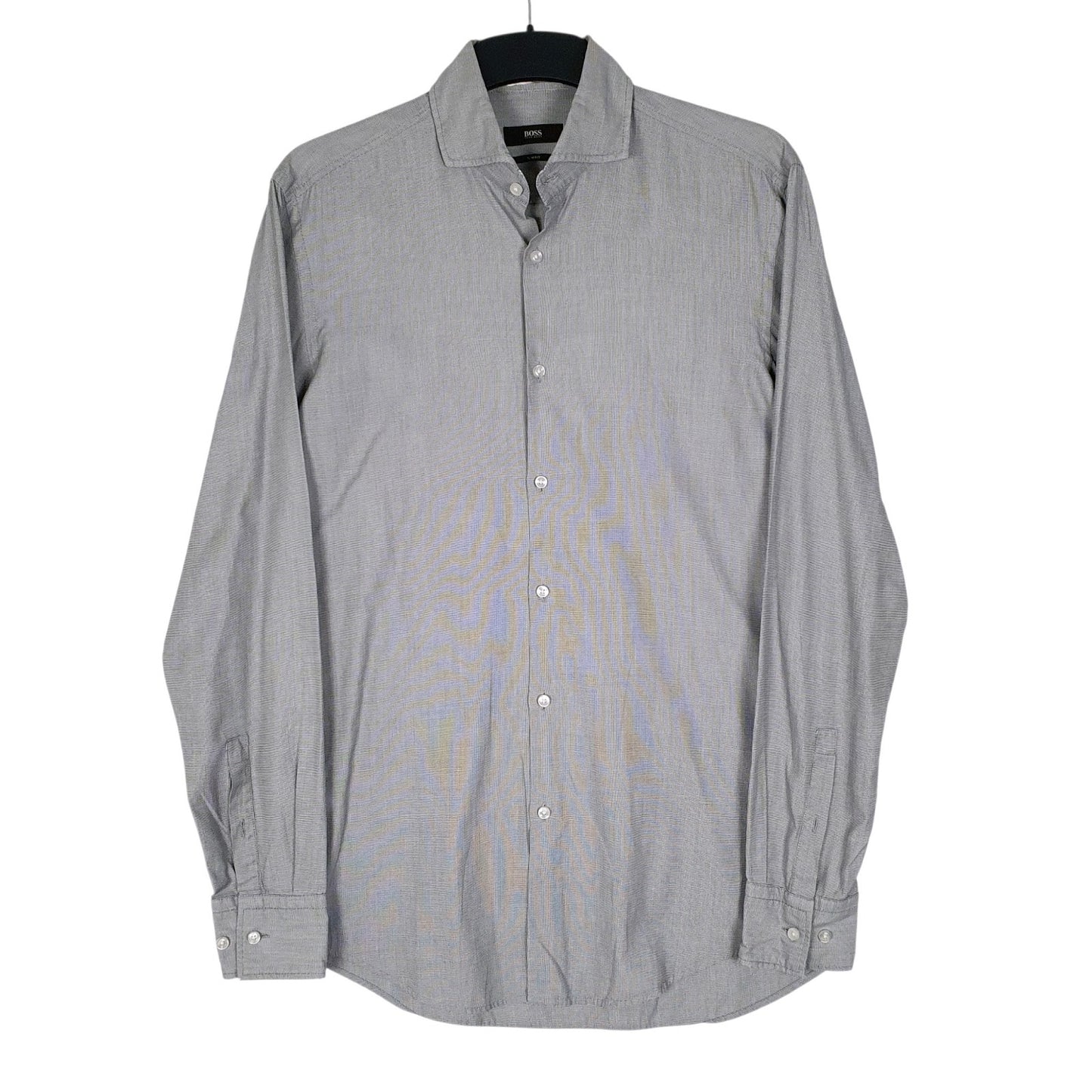 Mens Grey Hugo Boss  Long Sleeve Shirt