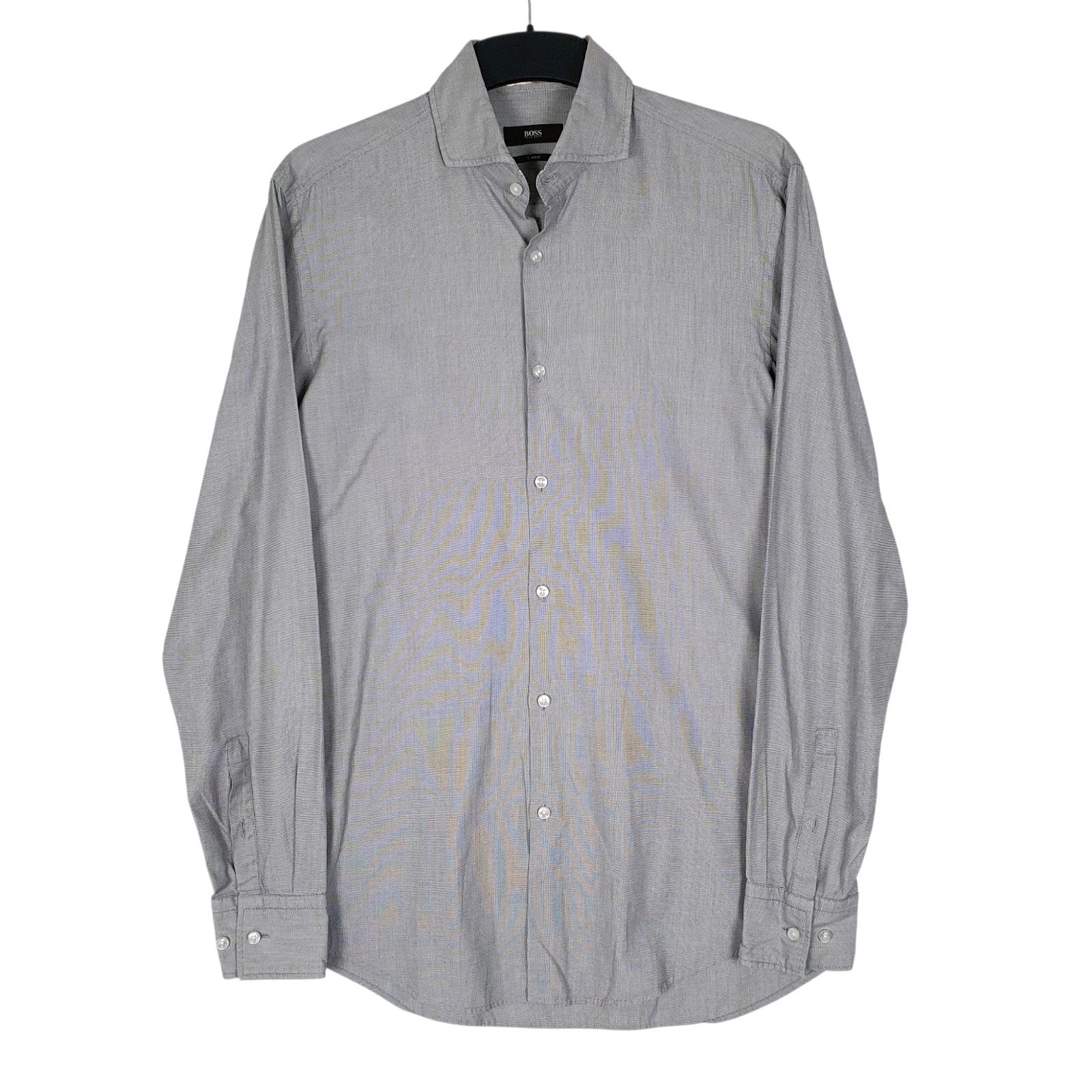 Mens Grey Hugo Boss  Long Sleeve Shirt