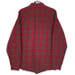 Mens Red Eddie Bauer Flannel  Shirt