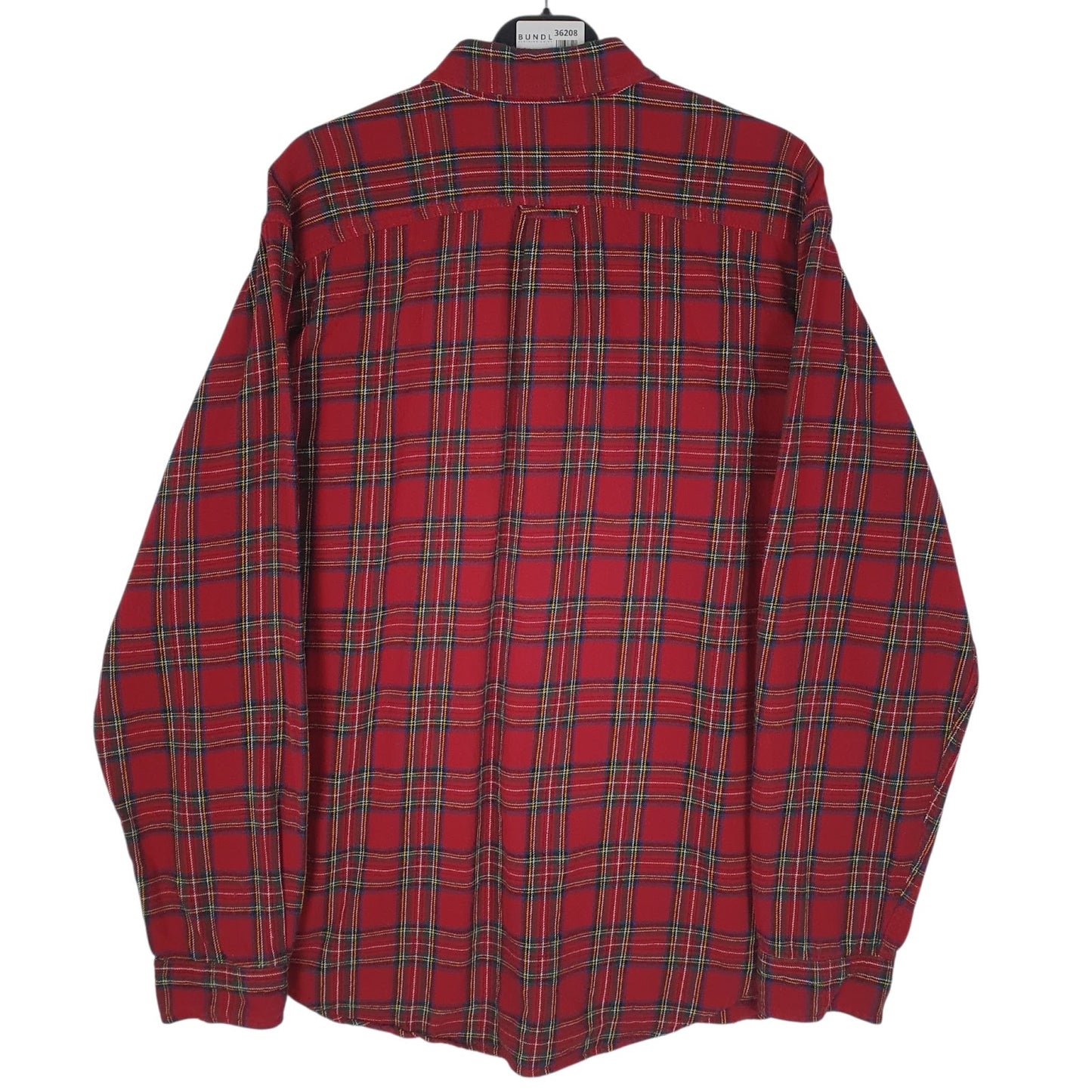 Mens Red Eddie Bauer Flannel  Shirt