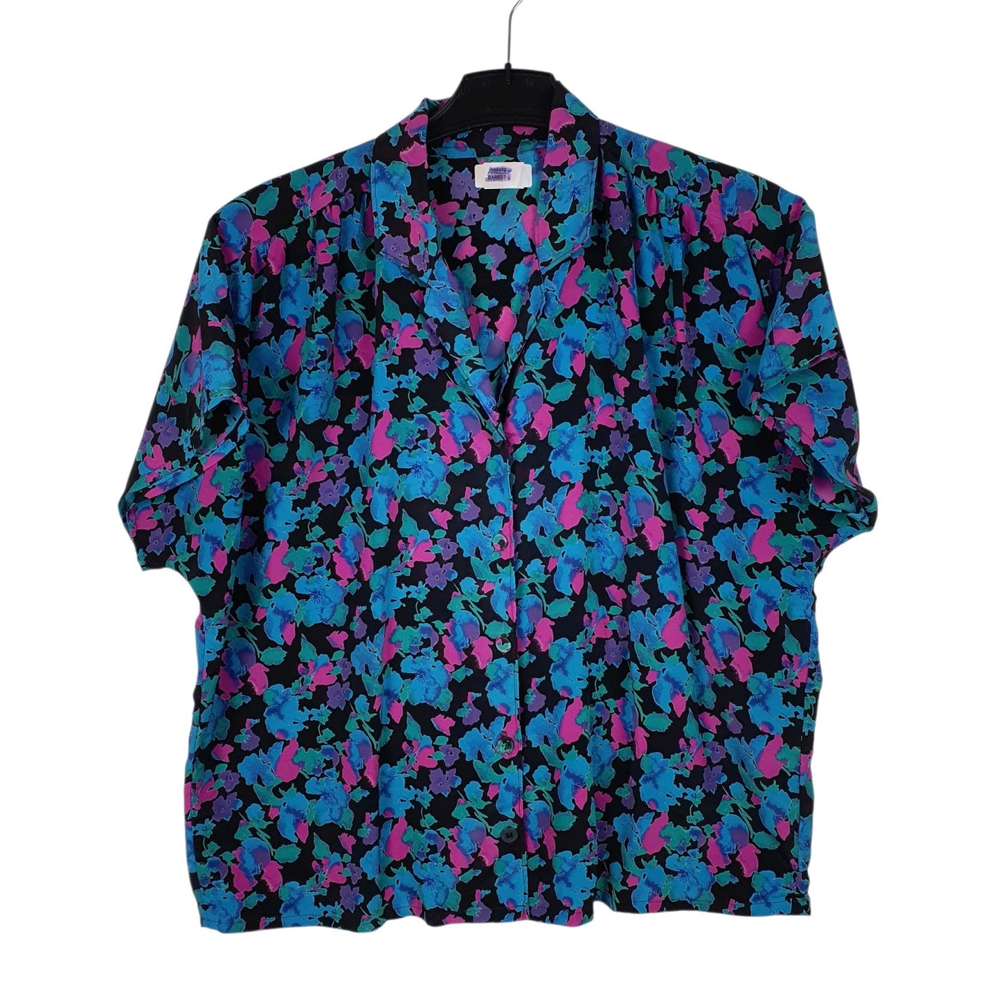 Womens Black Josette Dardot  Short Sleeve Shirt