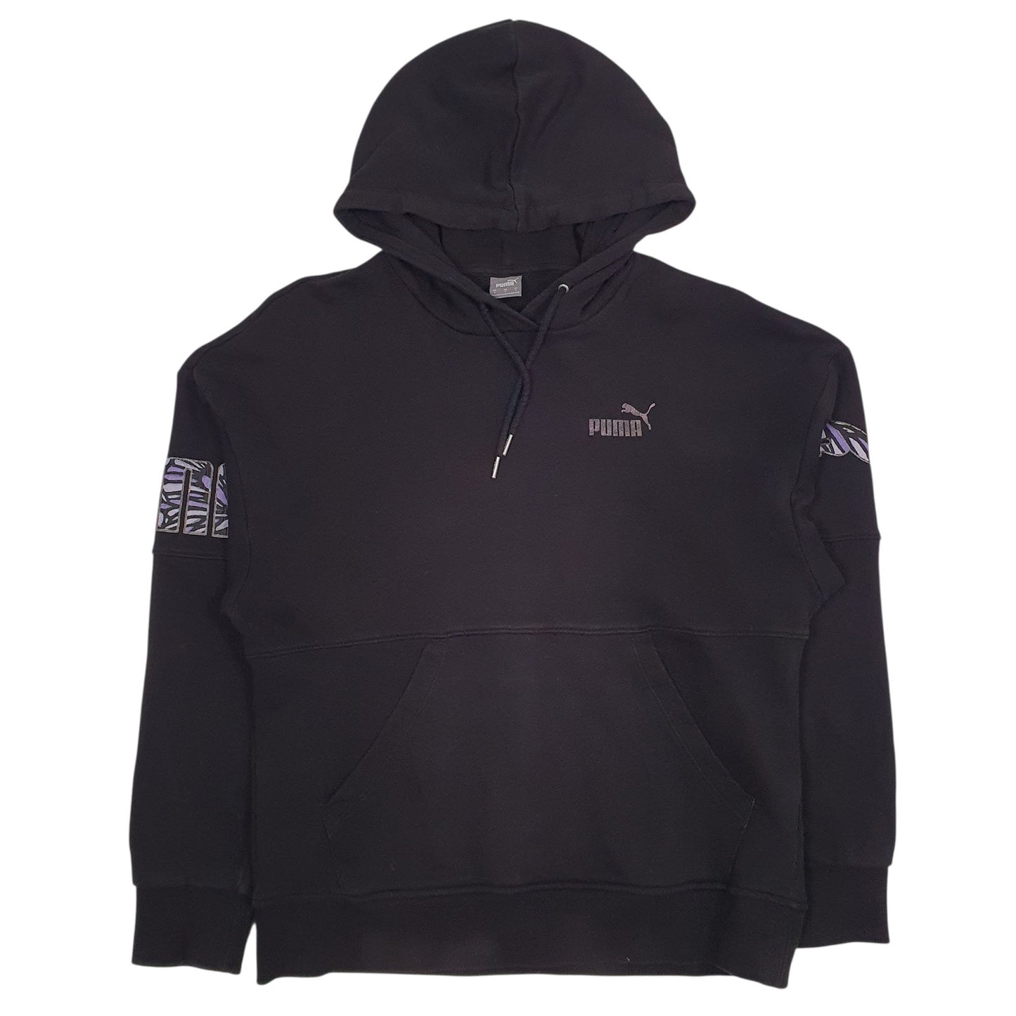 Womens Black Puma  Hoodie Jumper