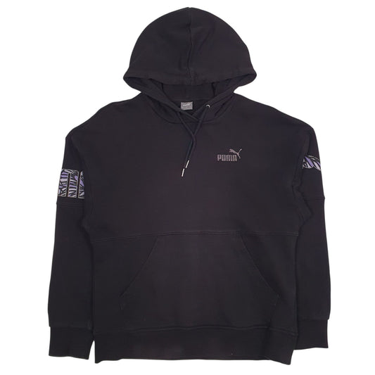 Womens Black Puma  Hoodie Jumper