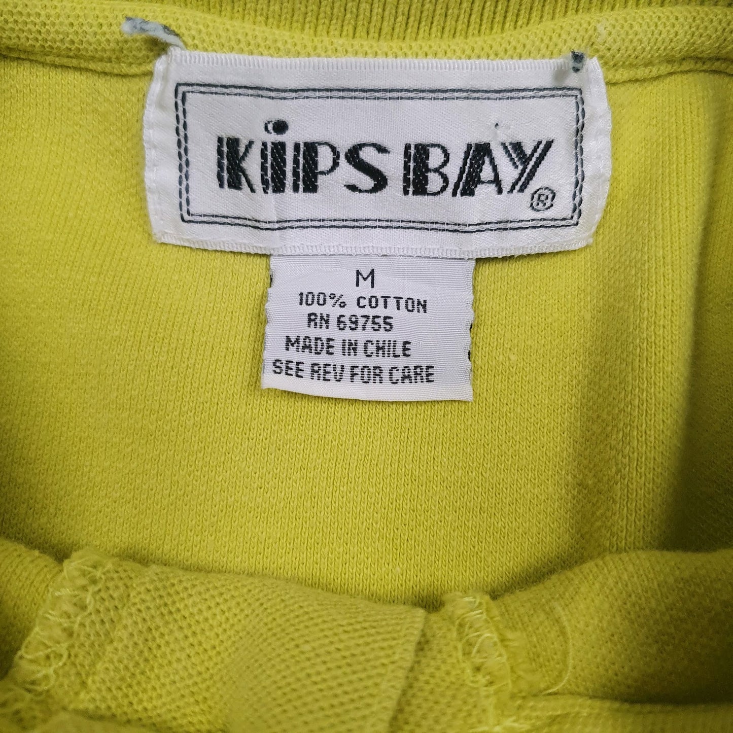 Mens Green Kips Bay Vintage  Polo Shirt
